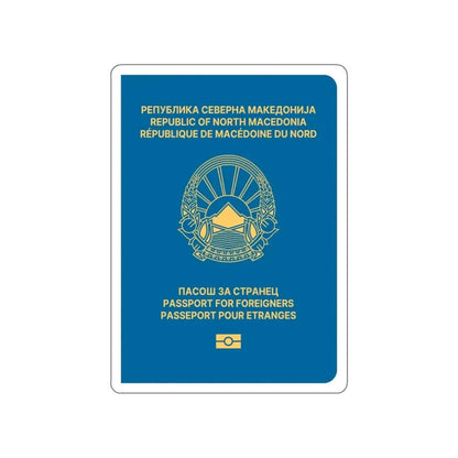 Macedonian Passport For Foreigners STICKER Vinyl Die-Cut Decal - The Sticker Space