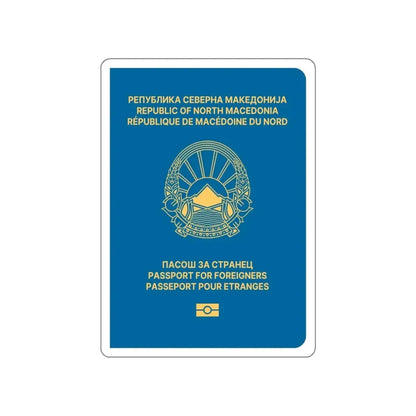 Macedonian Passport For Foreigners STICKER Vinyl Die-Cut Decal - The Sticker Space