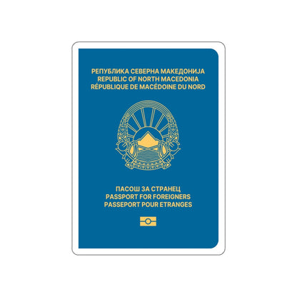 Macedonian Passport For Foreigners STICKER Vinyl Die-Cut Decal-White-The Sticker Space