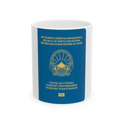 Macedonian Passport For Foreigners - White Coffee Mug