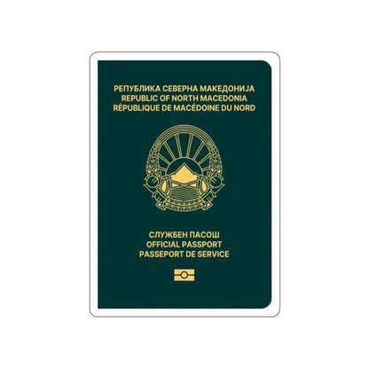 Macedonian Passport (Official) STICKER Vinyl Die-Cut Decal - The Sticker Space