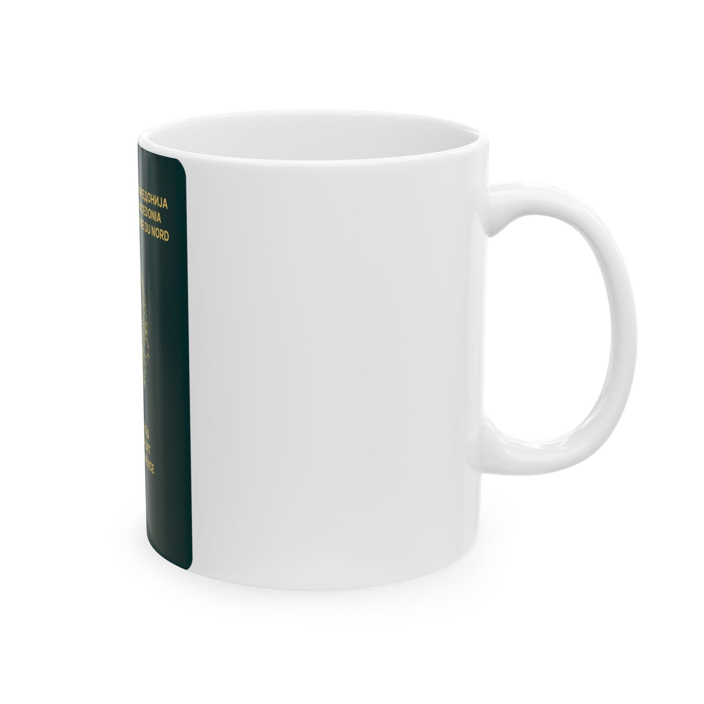 Macedonian Passport (Official) - White Coffee Mug