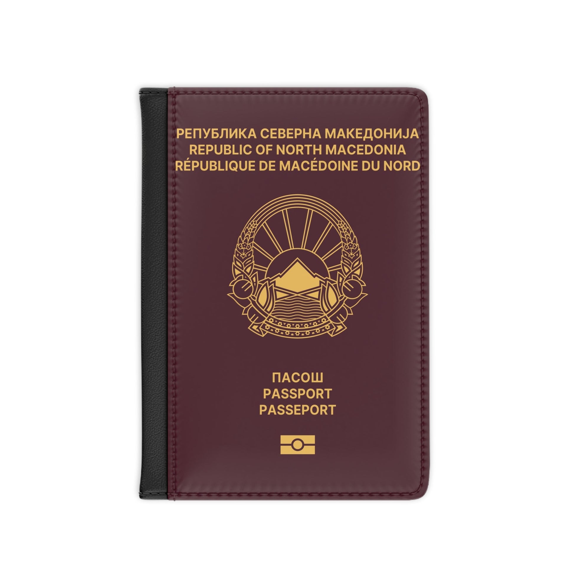 Macedonian Passport - Passport Holder-3.9" x 5.8"-The Sticker Space