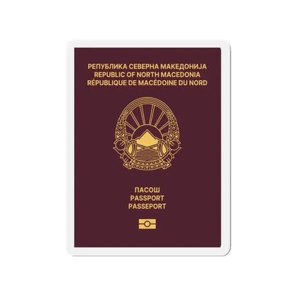 Macedonian Passport - Refrigerator Magnet 2 Inch - The Sticker Space