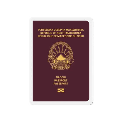 Macedonian Passport - Refrigerator Magnet 4 Inch - The Sticker Space