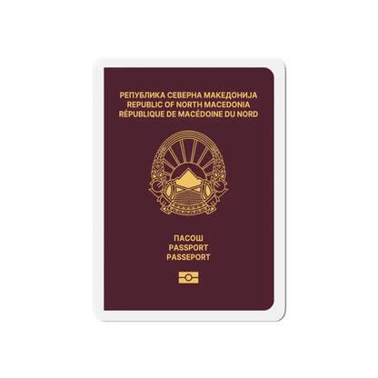 Macedonian Passport - Refrigerator Magnet 6 Inch - The Sticker Space