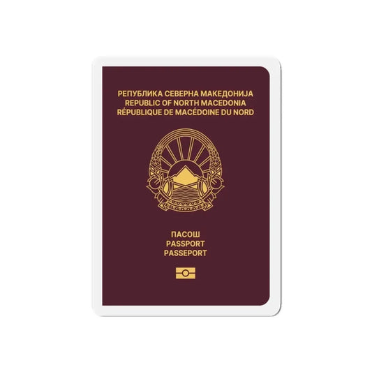 Macedonian Passport - Refrigerator Magnet 6 Inch - The Sticker Space