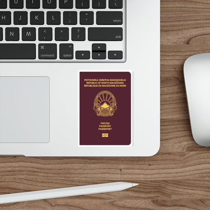 Macedonian Passport STICKER Vinyl Die-Cut Decal-The Sticker Space