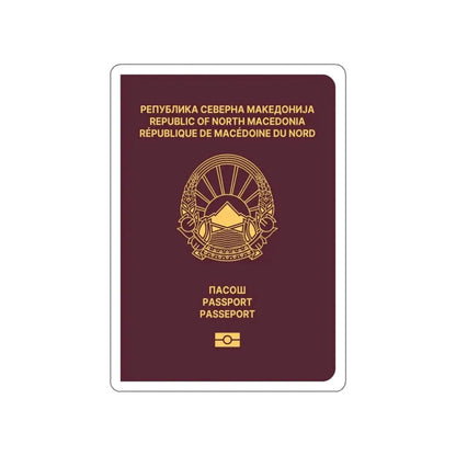 Macedonian Passport STICKER Vinyl Die-Cut Decal 3 Inch - The Sticker Space