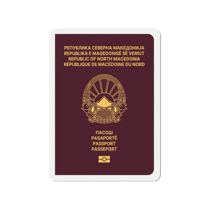 Macedonian Passport (Type B) - Refrigerator Magnet 3 Inch - The Sticker Space