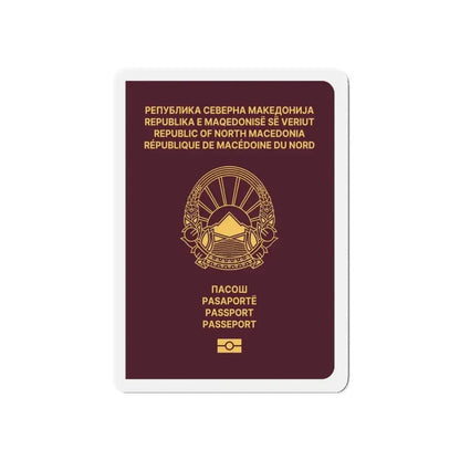Macedonian Passport (Type B) - Refrigerator Magnet 5 Inch - The Sticker Space
