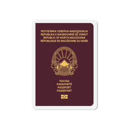 Macedonian Passport (Type B) - Refrigerator Magnet - The Sticker Space