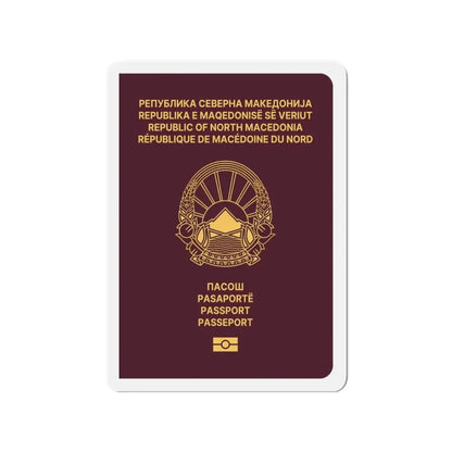Macedonian Passport (Type B) - Refrigerator Magnet - The Sticker Space