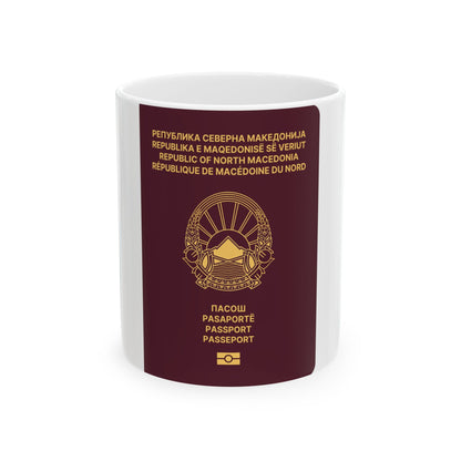 Macedonian Passport (Type B) - White Coffee Mug