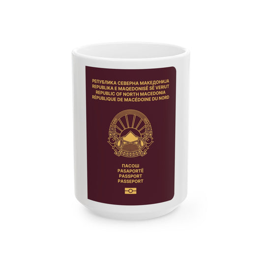 Macedonian Passport (Type B) - White Coffee Mug