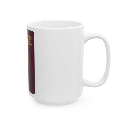 Macedonian Passport (Type B) - White Coffee Mug