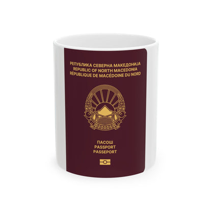 Macedonian Passport - White Coffee Mug