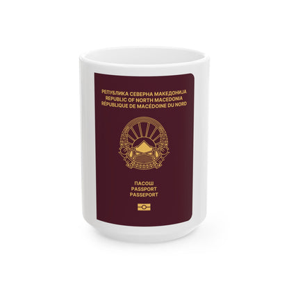 Macedonian Passport - White Coffee Mug