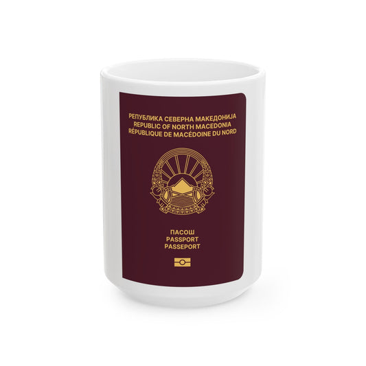 Macedonian Passport - White Coffee Mug