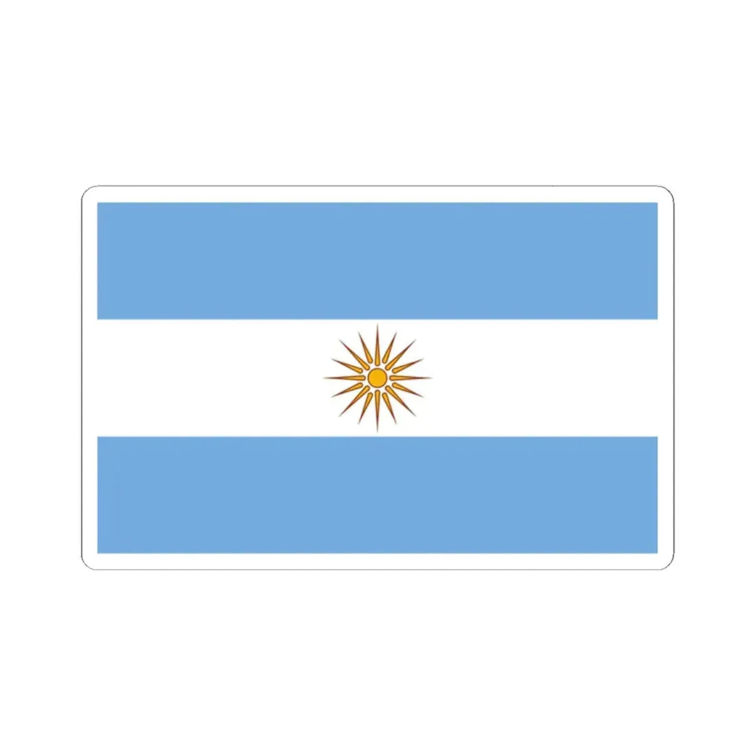 Macedonios en Argentina (Argentina) STICKER Vinyl Kiss-Cut Decal 2 Inch White - The Sticker Space