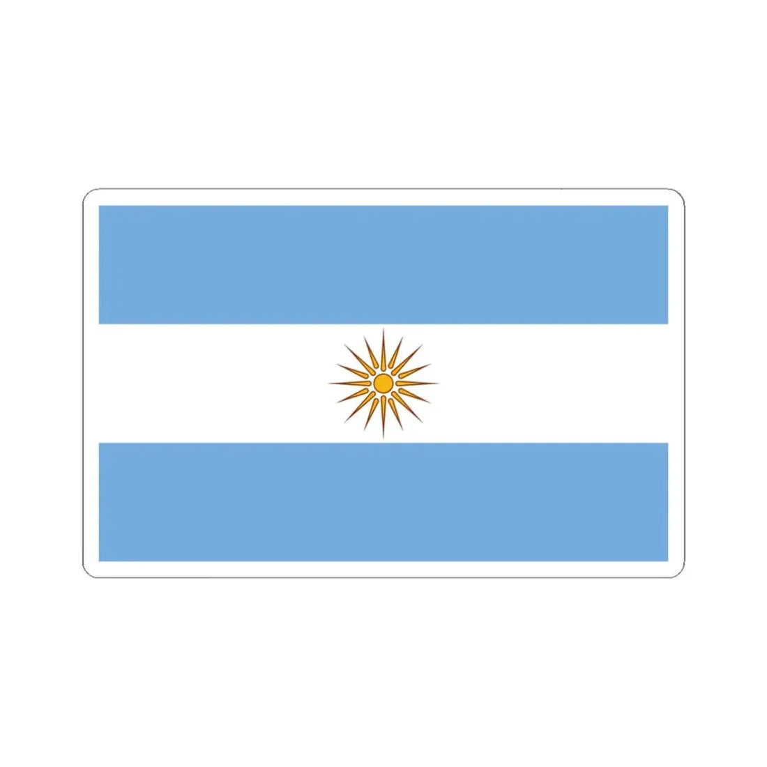 Macedonios en Argentina (Argentina) STICKER Vinyl Kiss-Cut Decal 3 Inch White - The Sticker Space