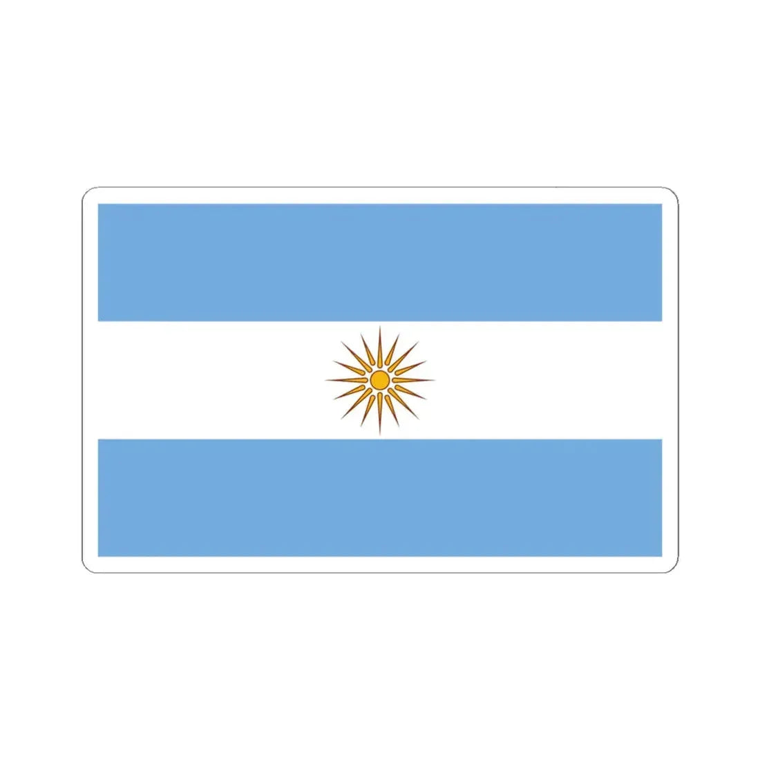 Macedonios en Argentina (Argentina) STICKER Vinyl Kiss-Cut Decal 4 Inch White - The Sticker Space