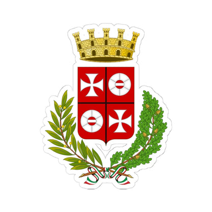 Macerata-Stemma (Italy) (Coat of Arms) STICKER Vinyl Kiss-Cut Decal 6 Inch White - The Sticker Space
