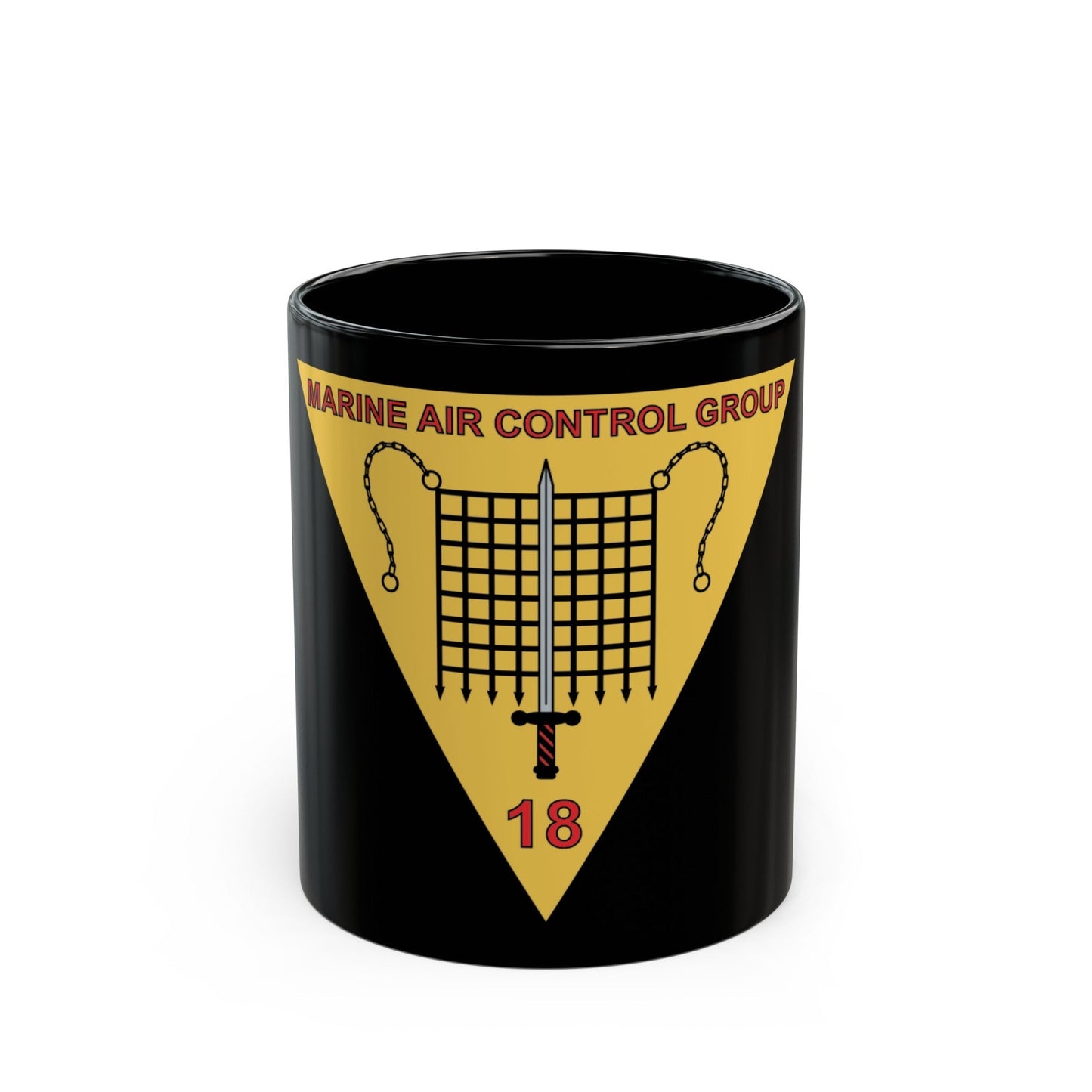 MACG 18 (USMC) Black Coffee Mug-11oz-The Sticker Space