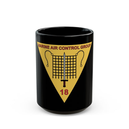 MACG 18 (USMC) Black Coffee Mug-15oz-The Sticker Space