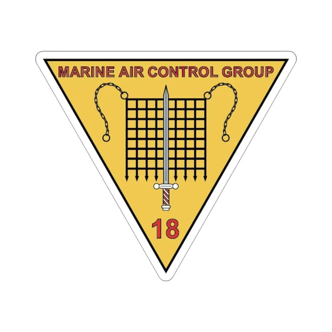 MACG 18 (USMC) STICKER Vinyl Die-Cut Decal 3 Inch - The Sticker Space