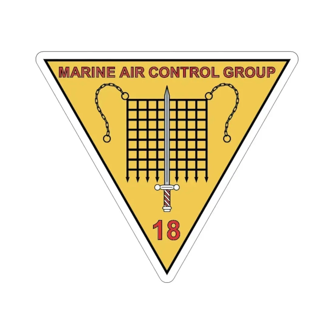 MACG 18 (USMC) STICKER Vinyl Die-Cut Decal 4 Inch - The Sticker Space