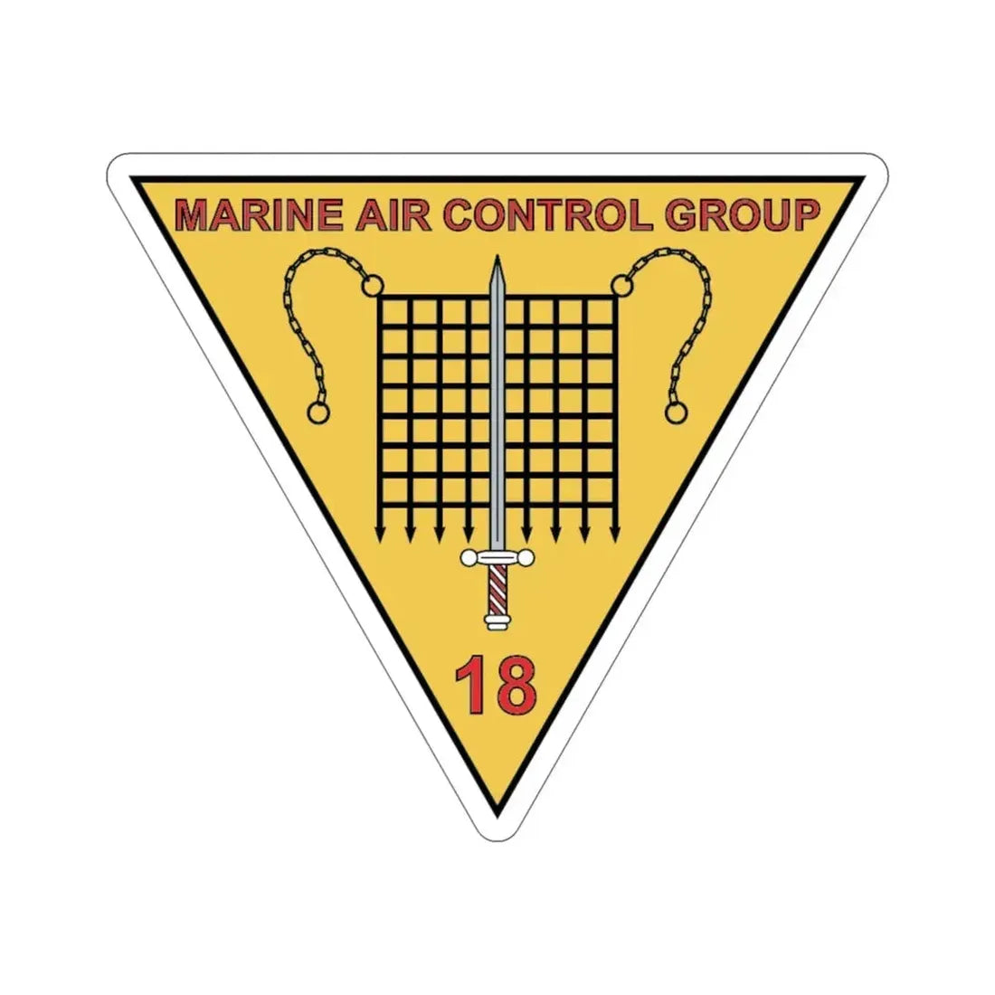 MACG 18 (USMC) STICKER Vinyl Die-Cut Decal 6 Inch - The Sticker Space