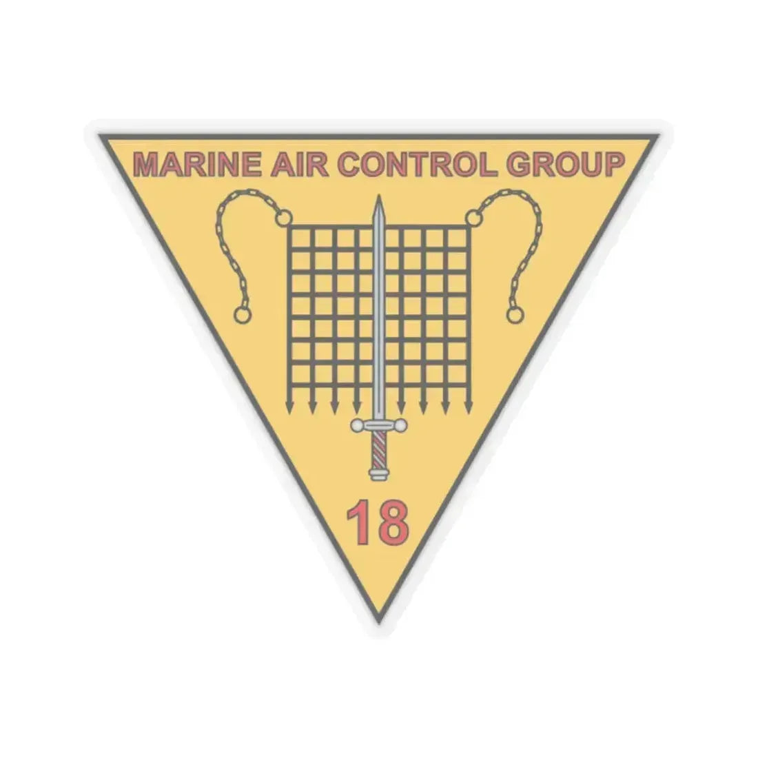 MACG 18 (USMC) STICKER Vinyl Kiss-Cut Decal 2 Inch Transparent - The Sticker Space