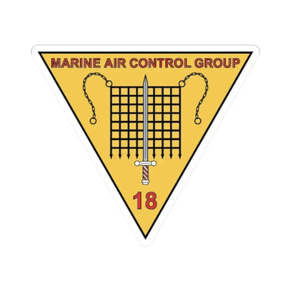 MACG 18 (USMC) STICKER Vinyl Kiss-Cut Decal 2 Inch White - The Sticker Space