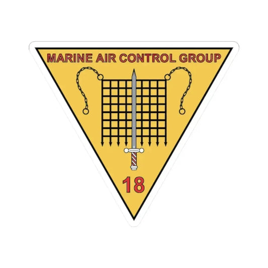 MACG 18 (USMC) STICKER Vinyl Kiss-Cut Decal 2 Inch White - The Sticker Space
