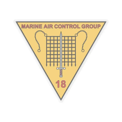 MACG 18 (USMC) STICKER Vinyl Kiss-Cut Decal 3 Inch Transparent - The Sticker Space