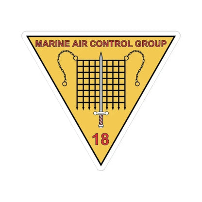 MACG 18 (USMC) STICKER Vinyl Kiss-Cut Decal 3 Inch White - The Sticker Space