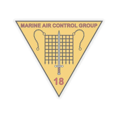MACG 18 (USMC) STICKER Vinyl Kiss-Cut Decal 4 Inch Transparent - The Sticker Space