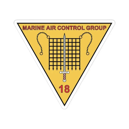 MACG 18 (USMC) STICKER Vinyl Kiss-Cut Decal 4 Inch White - The Sticker Space