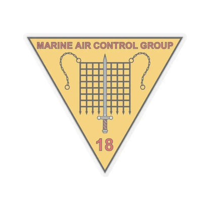 MACG 18 (USMC) STICKER Vinyl Kiss-Cut Decal 6 Inch Transparent - The Sticker Space