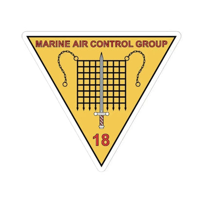 MACG 18 (USMC) STICKER Vinyl Kiss-Cut Decal 6 Inch White - The Sticker Space