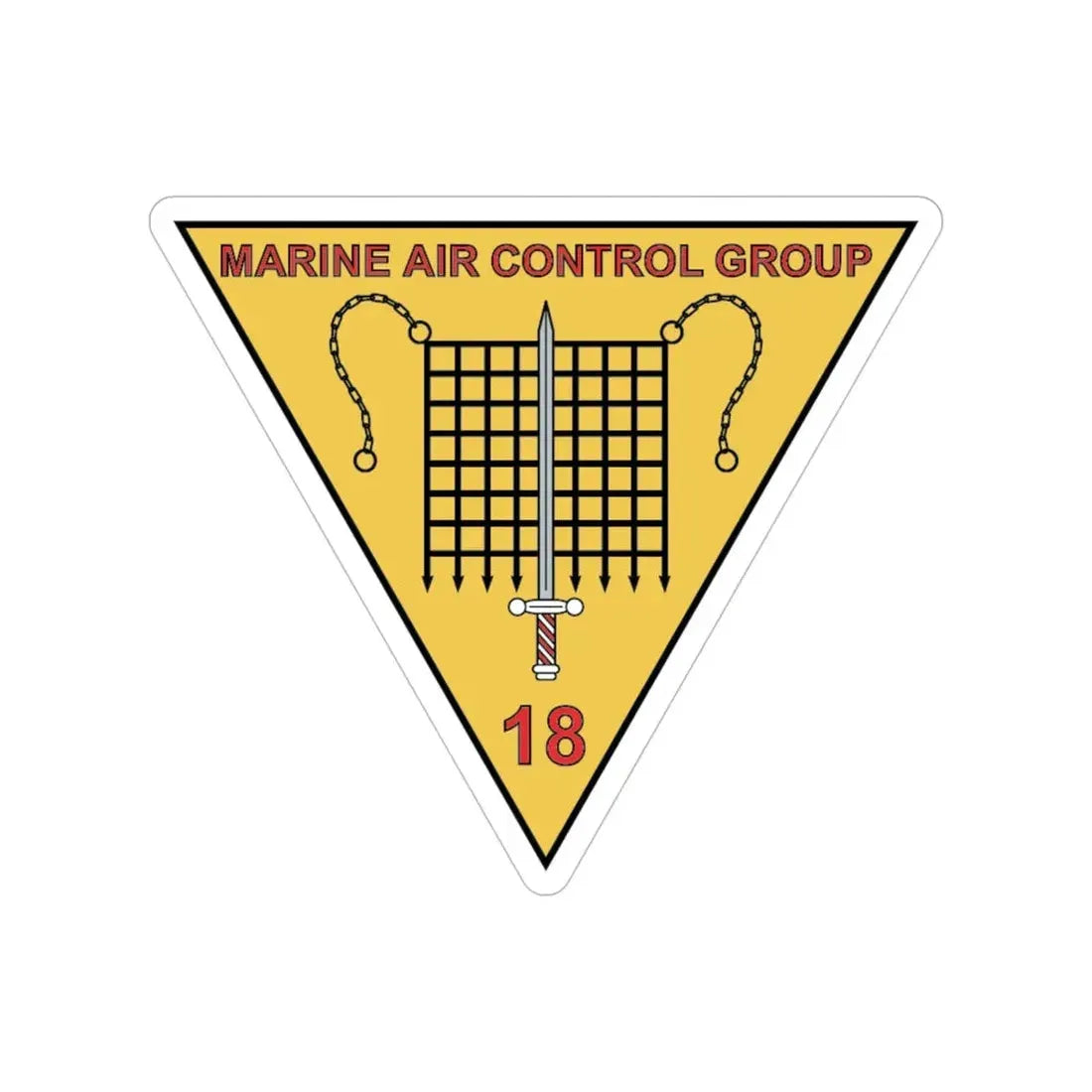 MACG 18 (USMC) Transparent STICKER Die-Cut Vinyl Decal - The Sticker Space