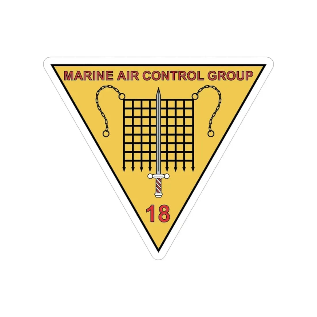 MACG 18 (USMC) Transparent STICKER Die-Cut Vinyl Decal - The Sticker Space