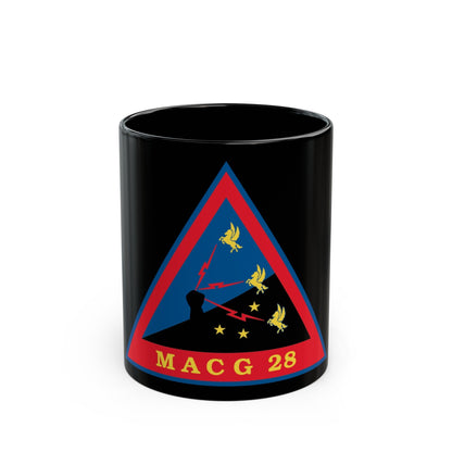 MACG 28 (USMC) Black Coffee Mug-11oz-The Sticker Space