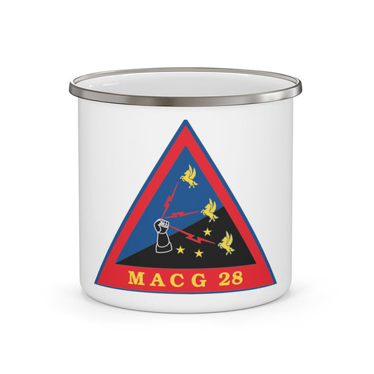 MACG 28 (USMC) Enamel Mug-12oz-The Sticker Space