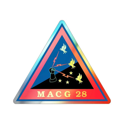 MACG 28 (USMC) Holographic STICKER Die-Cut Vinyl Decal - The Sticker Space