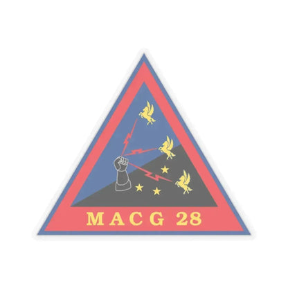 MACG 28 (USMC) STICKER Vinyl Kiss-Cut Decal 3 Inch Transparent - The Sticker Space