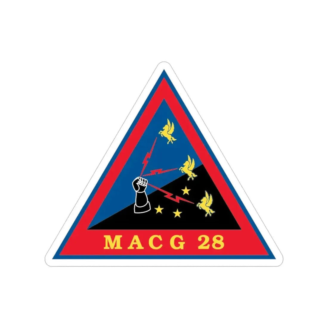 MACG 28 (USMC) Transparent STICKER Die-Cut Vinyl Decal 5 Inch - The Sticker Space