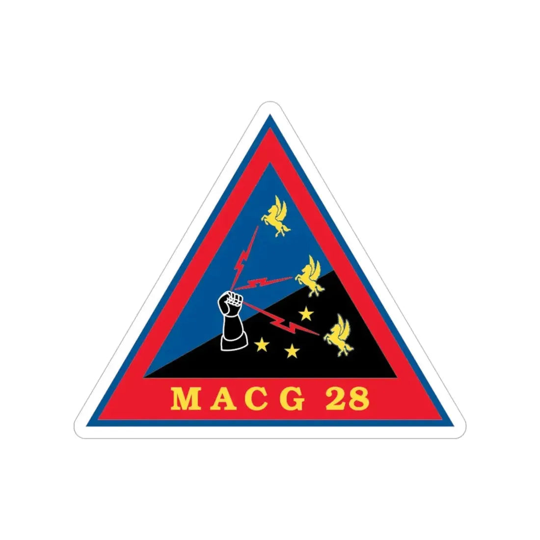 MACG 28 (USMC) Transparent STICKER Die-Cut Vinyl Decal - The Sticker Space