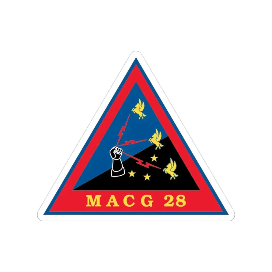 MACG 28 (USMC) Transparent STICKER Die-Cut Vinyl Decal - The Sticker Space